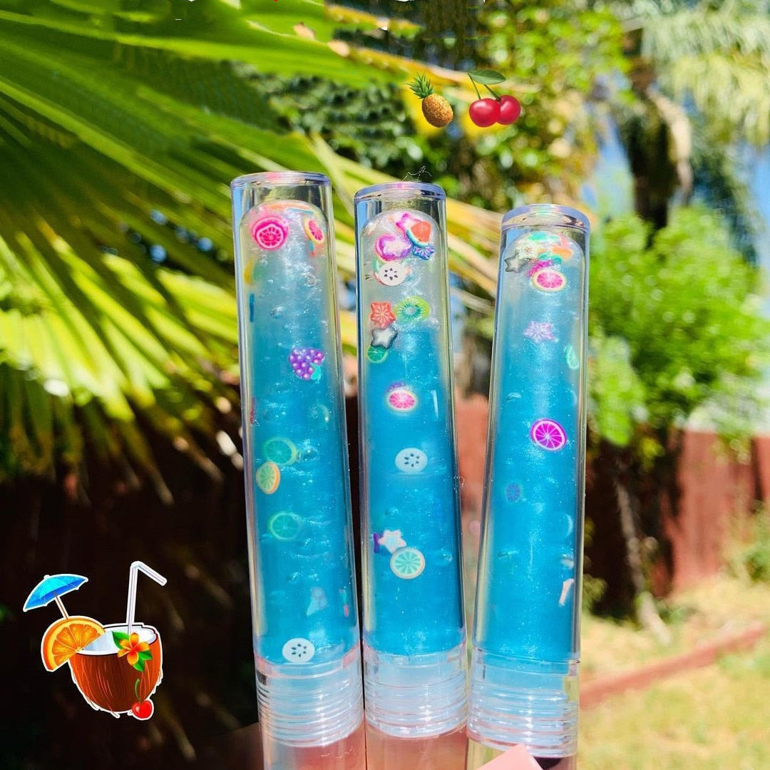 Custom Lip Gloss Clear Long Lasting Tubes 8 pcs