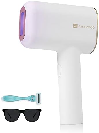 Dartwood IPL Hair Removal Device- Laser Hair Removal for Women - with 5 Adjustable Energy Levels and Cooling Mode (White, 1 Pack)