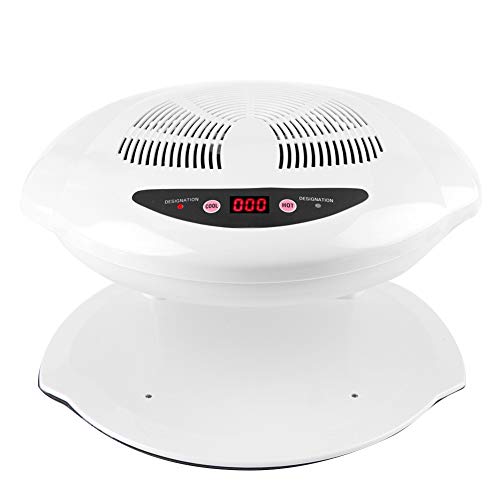 Nail Dryer Hot & Cold Air Nail Dryer Warm-Cool Nail Polis Drying Fan Manicure Tool White UV Gel Nail Lamp for Fingernail & Toenail Gels Based Polishes US Plug 110v