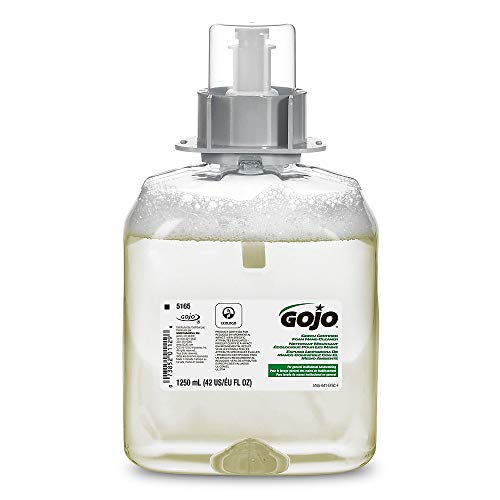 GOJO Green Certified Foam Hand Cleaner, Fragrance Free, 1250 mL Hand Soap Refill for GOJO FMX-12 Push-Style Dispenser (Pack of 3) - 5165-03