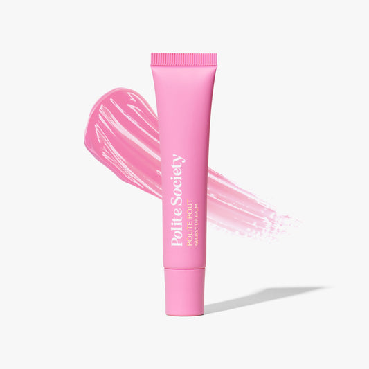 Polite Society Polite Pout Glossy Balm | Pink Grapefruit